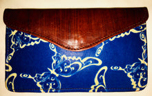 Load image into Gallery viewer, Genuine Leather Wallet accented w/Ankara Fabric
