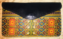 Load image into Gallery viewer, Genuine Leather Wallet accented w/Ankara Fabric
